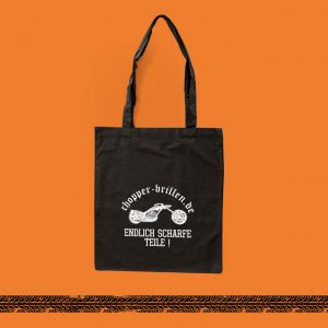 Chopper Baumwolltasche "Scharfe Teile"