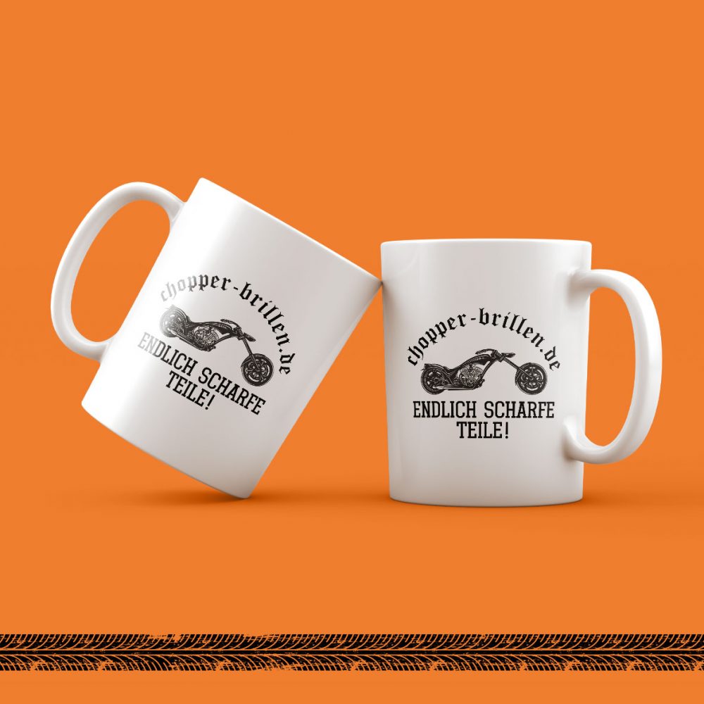 Chopper-Kaffeebecher „Scharfe Teile“