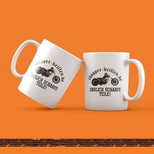 Bobber-Kaffeebecher „Scharfe Teile“